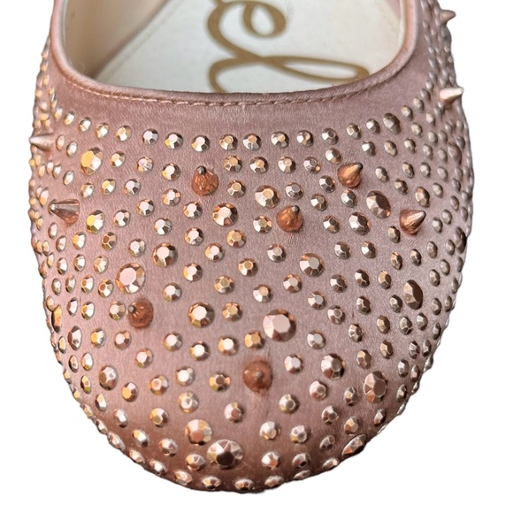 Sam Edelman Jolie Flats Studded Ballerina Rose Gold - Picture 8 of 12